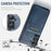 FIERRE SHANN 025 Style For Samsung Galaxy S24 Case PU+TPU Phone Cover Magnetic Case - Blue - 7