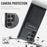 FIERRE SHANN 025 Style For Samsung Galaxy S23 Ultra Kickstand Case PU+TPU Phone Cover with Card Bag - Black - 7