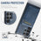 FIERRE SHANN 025 Style For Samsung Galaxy S22 Ultra 5G Case RFID Blocking Leather+TPU Phone Cover Detachable - Blue - 7