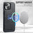 FIERRE SHANN 025 Style For iPhone 14 Plus Case Kickstand Card Slots Leather Back Phone Cover - Black - 5
