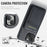 FIERRE SHANN 025 Style For iPhone 14 Plus Case Kickstand Card Slots Leather Back Phone Cover - Black - 7