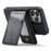 FIERRE SHANN 025 Style For iPhone 14 Pro Max Case Card Holder Leather+TPU Phone Cover Wireless Charging - Black - 4