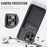 FIERRE SHANN 025 Style For iPhone 14 Pro Max Case Card Holder Leather+TPU Phone Cover Wireless Charging - Black - 7
