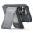 FIERRE SHANN 025 Style For iPhone 12 Pro Max Case Leather+TPU Phone Cover RFID Blocking 4 Card Slots - Grey - 4