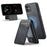 FIERRE SHANN 025 Style For iPhone 11 Case Leather+TPU Phone Cover Detachable Card Bag - Black - 1