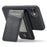 FIERRE SHANN 025 Style For iPhone 11 Case Leather+TPU Phone Cover Detachable Card Bag - Black - 4