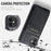 FIERRE SHANN 025 Style For iPhone 11 Case Leather+TPU Phone Cover Detachable Card Bag - Black - 7