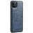 FIERRE SHANN 025 Style For iPhone 11 Pro Max Case Leather Back Cover Magnetic Card Holder RFID Blocking - Blue - 2