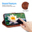 For Samsung Galaxy S24+ Case Lotus Pattern Leather Phone Cover Wallet Stand Feature - Brown - 3