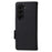 For Samsung Galaxy Z Fold6 5G Case with Wrist Strap Litchi Texture PU Leather Wallet Phone Cover - Black - 6