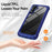For Samsung Galaxy A35 5G Case TPU Frame Clear PC Back Phone Cover - Blue - 3
