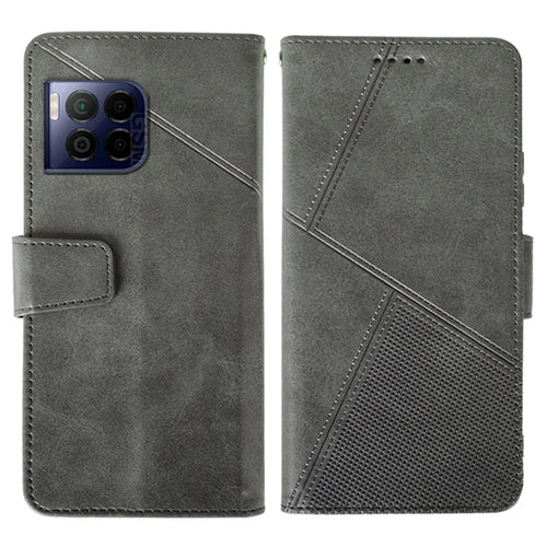 IDEWEI For T-Mobile REVVL 7 Pro / T Phone 2 Pro 5G Case Calf Texture Leather Phone Cover - Grey - 1
