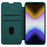 NILLKIN Qin Pro Series for iPhone 14 / iPhone 13 Full Protection Phone Case with Sliding Lens Cover PU Leather Phone Shell Card Holder - Green - 3