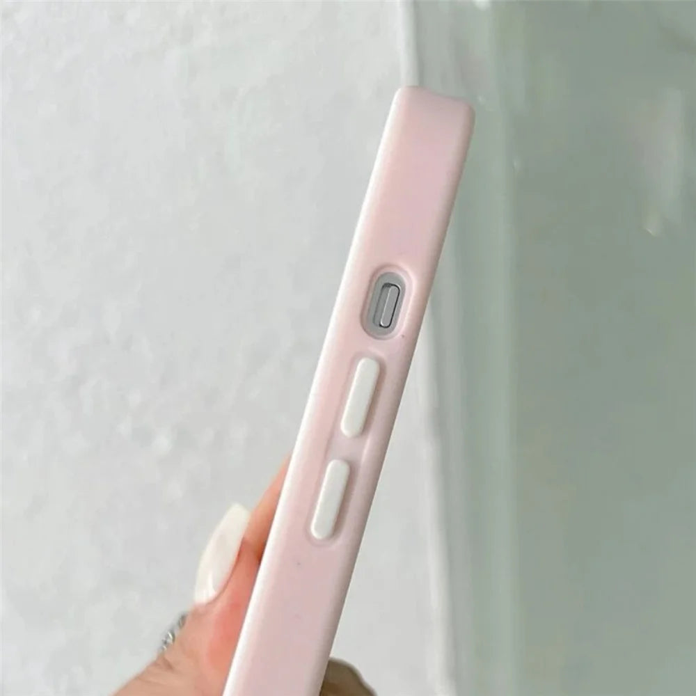 For iPhone 15 Plus Colored Edge Phone Case TPU+Acrylic Cell Phone Cover - Pink - 2