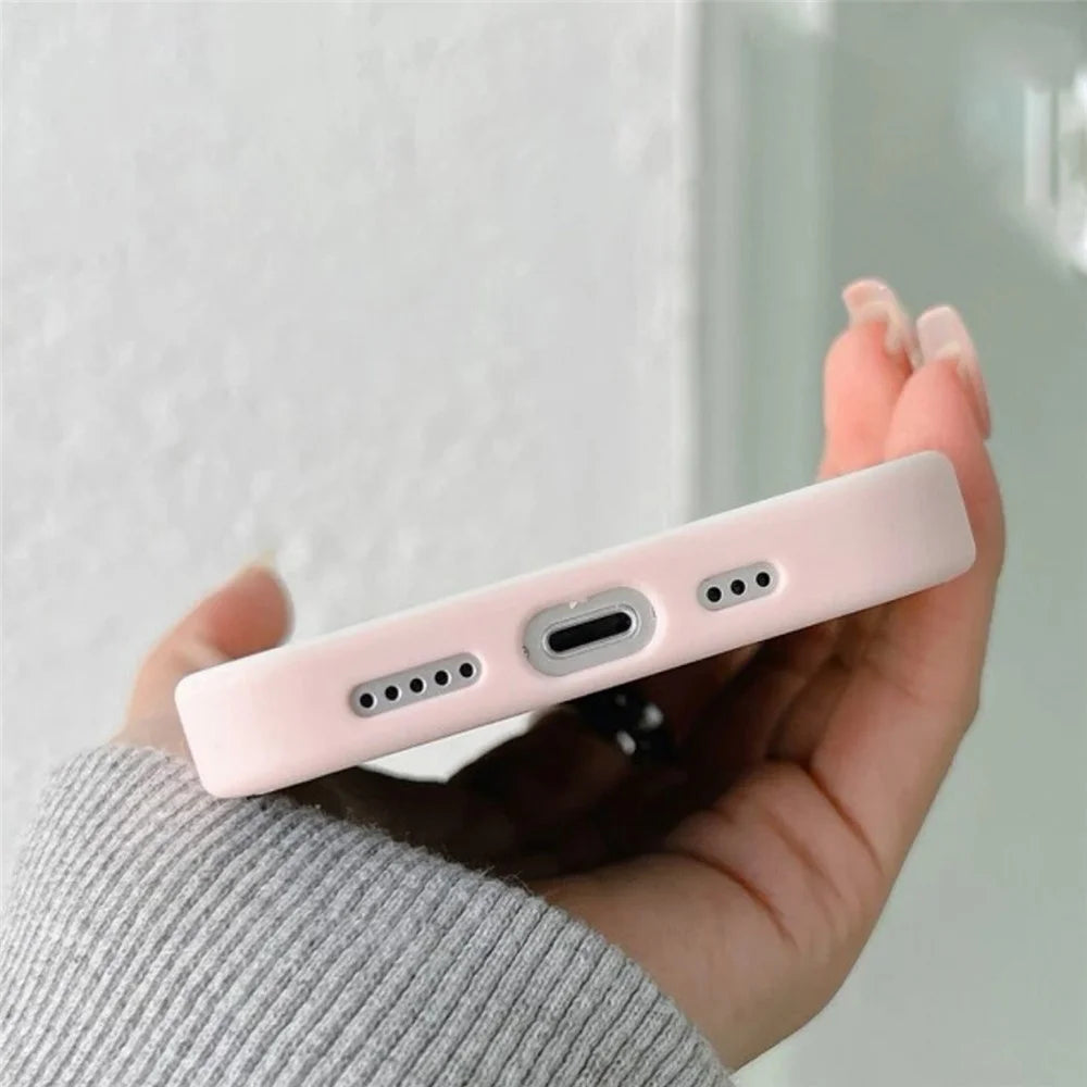 For iPhone 15 Plus Colored Edge Phone Case TPU+Acrylic Cell Phone Cover - Pink - 3
