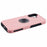 For iPhone 16 Case Anti-Drop PC+TPU Protective Cover with Rotary Kickstand - Rose Gold - 6
