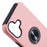 For iPhone 16 Case Anti-Drop PC+TPU Protective Cover with Rotary Kickstand - Rose Gold - 7