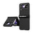 For Samsung Galaxy Z Flip4 5G Phone Case Folding Phone Cover Anti-drop PC Phone Case with Pen - Black - 1