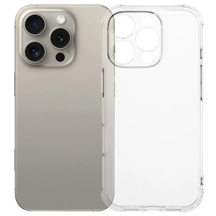 Phone Case for iPhone 16 Pro Max Clear TPU Cell Phone Cover (Precise Rear Lens Cutout) - 1
