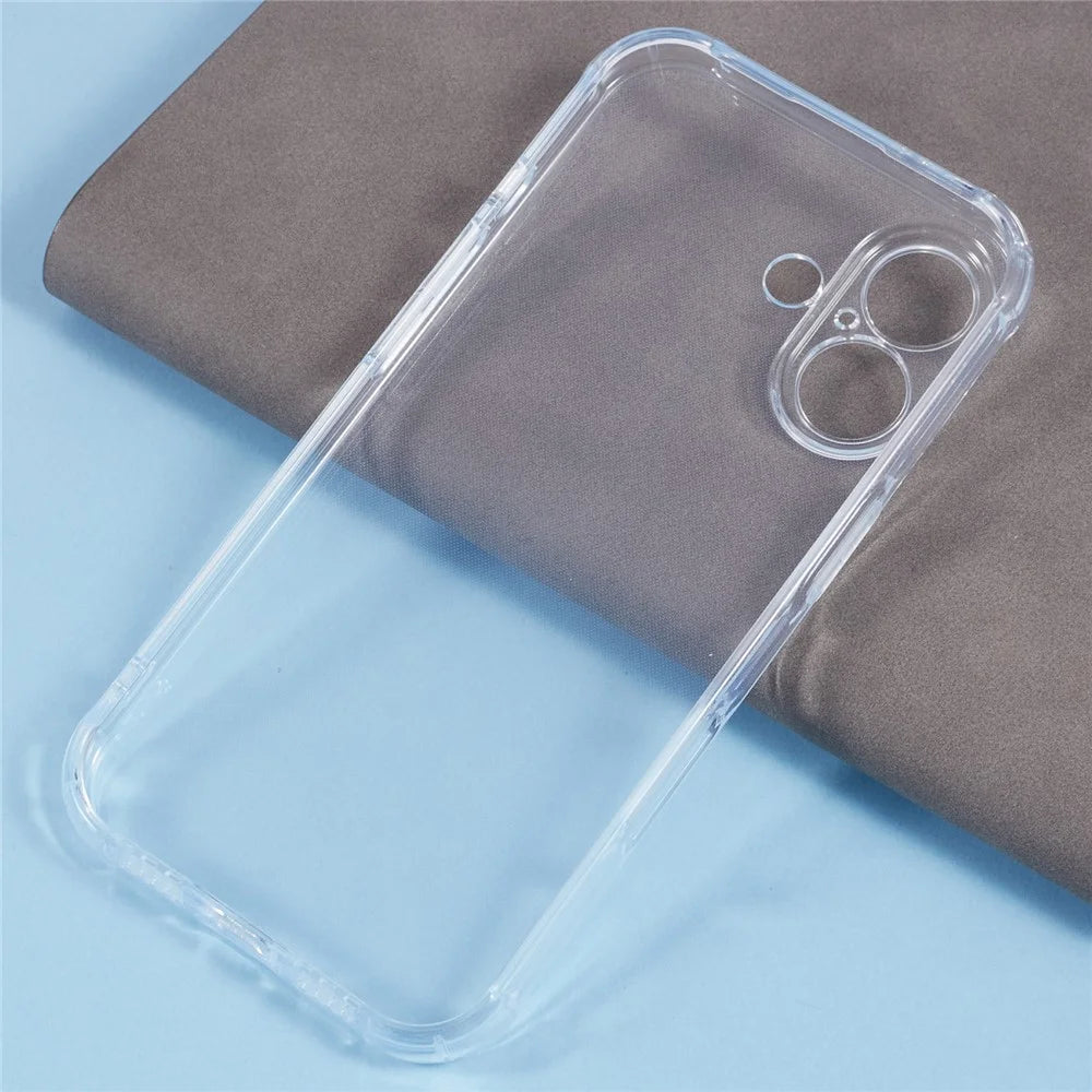 For iPhone 16 Plus Case Clear Shockproof Soft TPU Phone Cover (Precise Rear Lens Cutout) - 3