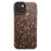 For iPhone 15 Phone Case Colorful Pattern Shockproof Hard Acrylic Cover - Coffee Bean - 1