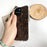 For iPhone 15 Phone Case Colorful Pattern Shockproof Hard Acrylic Cover - Coffee Bean - 3
