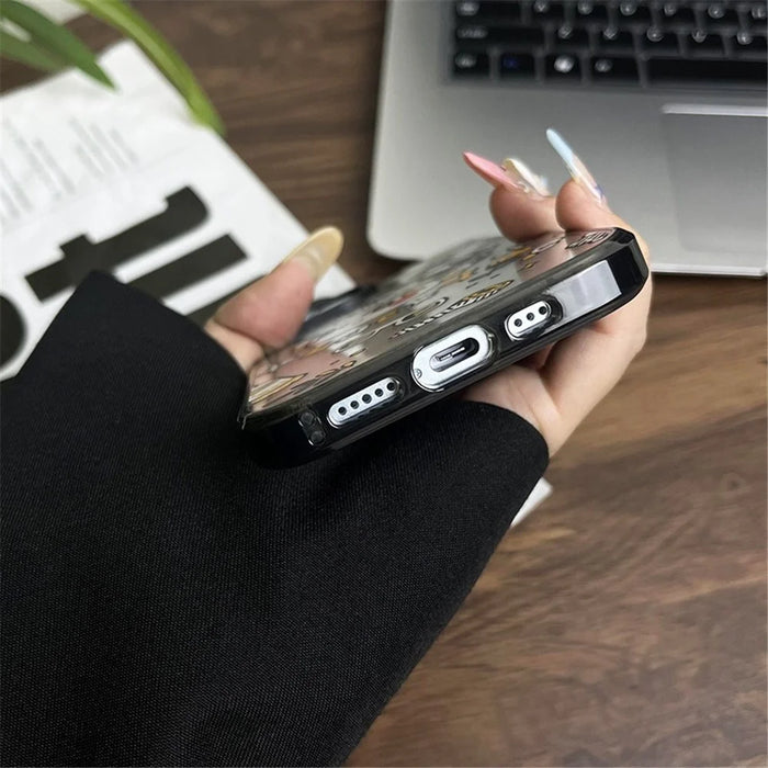 For iPhone 15 Plus Case Lucky Girl Pattern Protective Hard Acrylic Back Cover - 7