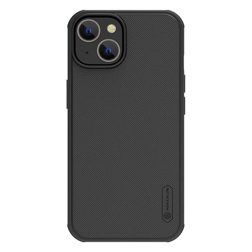 NILLKIN Frosted Shield Pro for iPhone 14 / iPhone 13 Hard PC Soft TPU Matte Phone Cover Magnetic Absorption Case - Black - 1