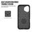 For iPhone 16 Case Anti-Drop TPU+PC Four Corner Phone Cover - Black - 3