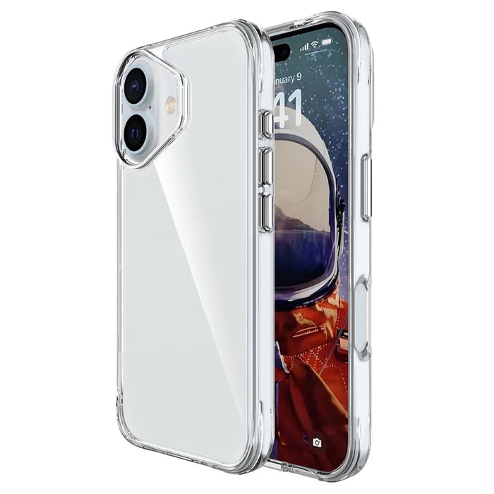 For iPhone 16 Plus Case Crystal Clear Anti-Scratch PC + TPU Phone Cover - 2