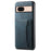 DENIOR D13 For Google Pixel 8a Case 2 in 1 Detachable Leather Phone Back Cover - Blue - 1