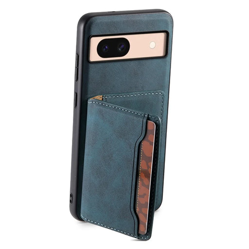 DENIOR D13 For Google Pixel 8a Case 2 in 1 Detachable Leather Phone Back Cover - Blue - 2