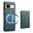 DENIOR D13 For Google Pixel 8a Case 2 in 1 Detachable Leather Phone Back Cover - Blue - 5