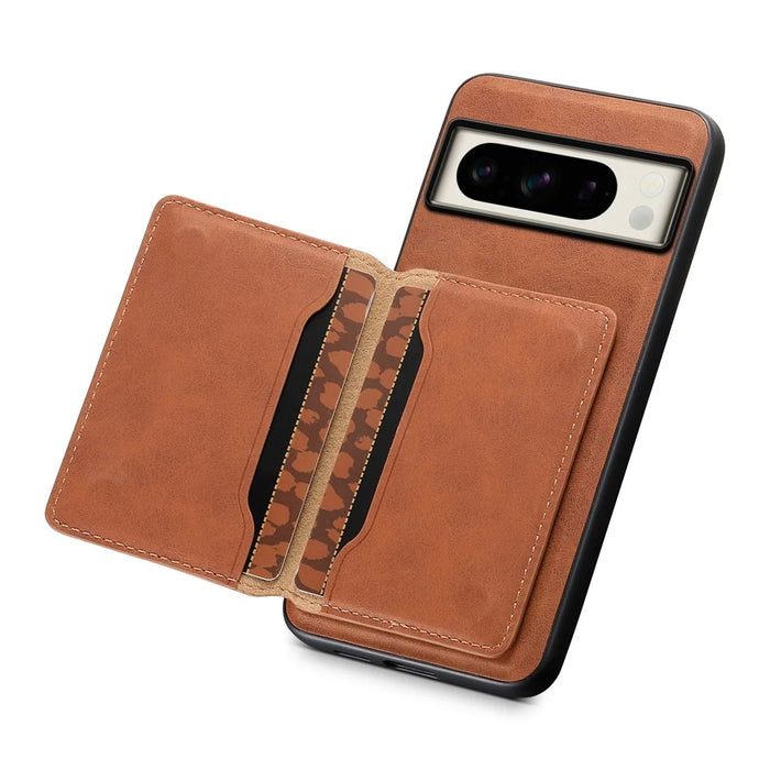 DENIOR D13 For Google Pixel 8 Pro Case Detachable 2-in-1 Leather Back Phone Cover - Brown - 4