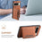 DENIOR D13 For Google Pixel 8 Pro Case Detachable 2-in-1 Leather Back Phone Cover - Brown - 6