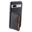DENIOR D13 For Google Pixel 7a Case with Detachable Card Holder Leather Magnetic Phone Cover - Black - 2
