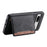 DENIOR D13 For Google Pixel 7a Case with Detachable Card Holder Leather Magnetic Phone Cover - Black - 3