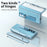For Samsung Galaxy Z Fold6 5G Case Hinge Protection PU+PC Phone Cover with Stylus - Blue - 3
