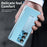 For Samsung Galaxy Z Fold6 5G Case Hinge Protection PU+PC Phone Cover with Stylus - Blue - 5