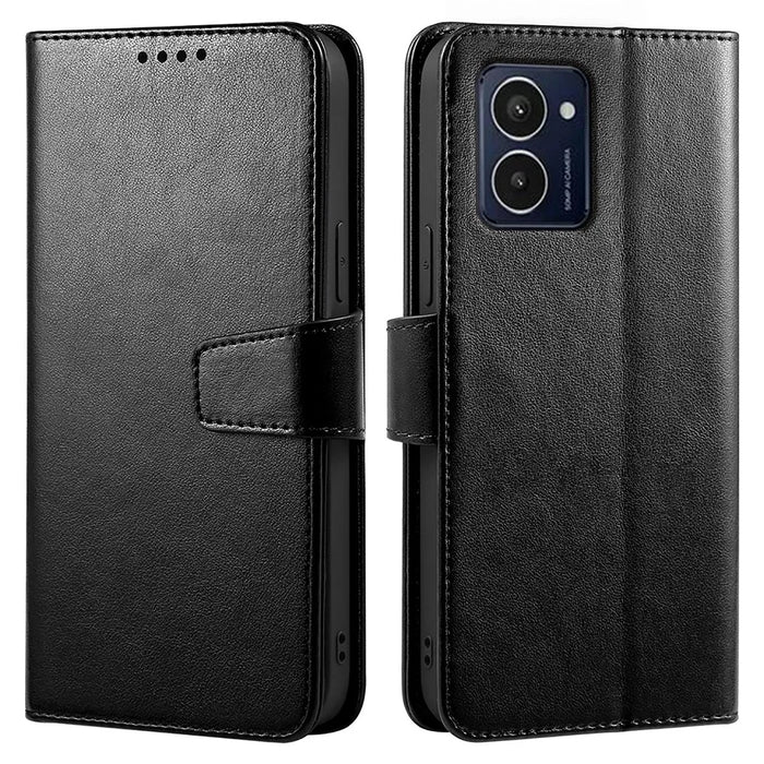 For HMD Pulse /  Pulse+ Case Leather Flip Wallet Phone Cover Stand View - Black - 1