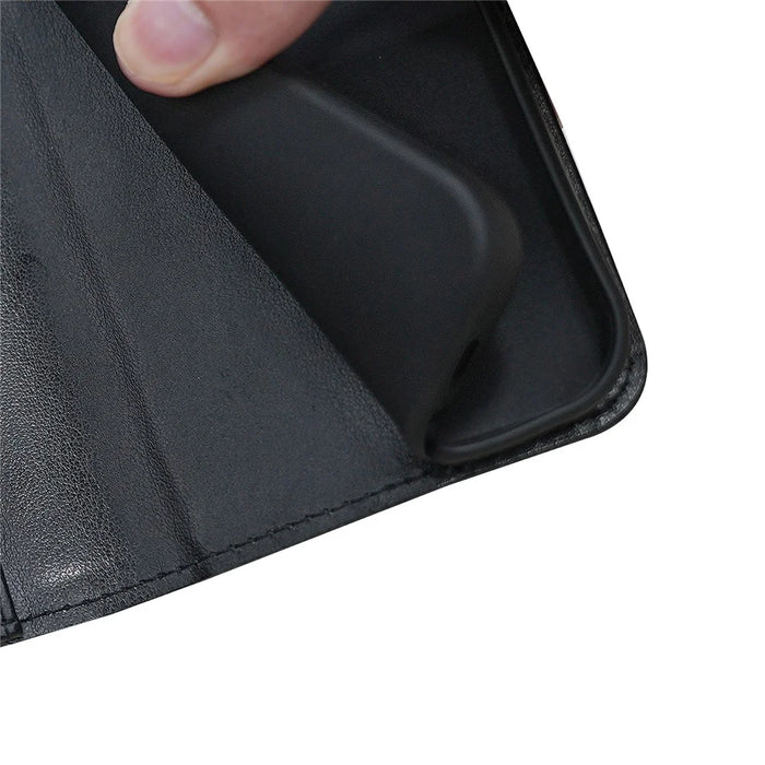 For HMD Pulse /  Pulse+ Case Leather Flip Wallet Phone Cover Stand View - Black - 4