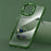 Shockproof Case for iPhone 14 Anti-Fall TPU+PC Cover Full Protection Slim Case with Metal Button / Lens Frame - Green - 2