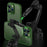 Shockproof Case for iPhone 14 Anti-Fall TPU+PC Cover Full Protection Slim Case with Metal Button / Lens Frame - Green - 5