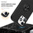 For iPhone 16 Pro Case Kickstand PC+TPU Phone Cover Magnetic Car Mount - Black - 3