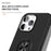 For iPhone 16 Pro Case Kickstand PC+TPU Phone Cover Magnetic Car Mount - Black - 6