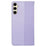 For Samsung Galaxy S24 Wallet Case Four-Leaf Clover Pattern Leather Phone Cover - Light Purple - 6
