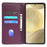 For Samsung Galaxy A15 4G / 5G Case Wallet Leather Phone Cover Four-Leaf Clover Pattern - Dark Purple - 2