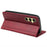For Samsung Galaxy S24 Card Slots Case Calf Texture PU Leather Phone Cover - Red - 4