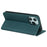 For iPhone 14 Pro Case Wallet Card Slots Leather Phone Cover Clover Imprint - Green - 3