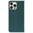 For iPhone 14 Pro Case Wallet Card Slots Leather Phone Cover Clover Imprint - Green - 6